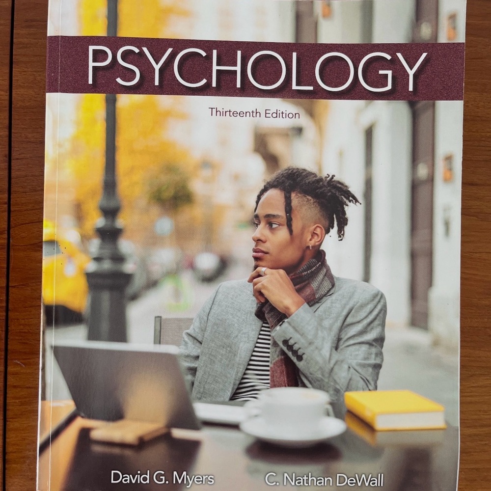 Psychology Textbook - Gray & Maroon Cover